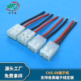 JFS定做2pi端子线红黑 28050-2.8端子连接线 AVG机器人电池线加工