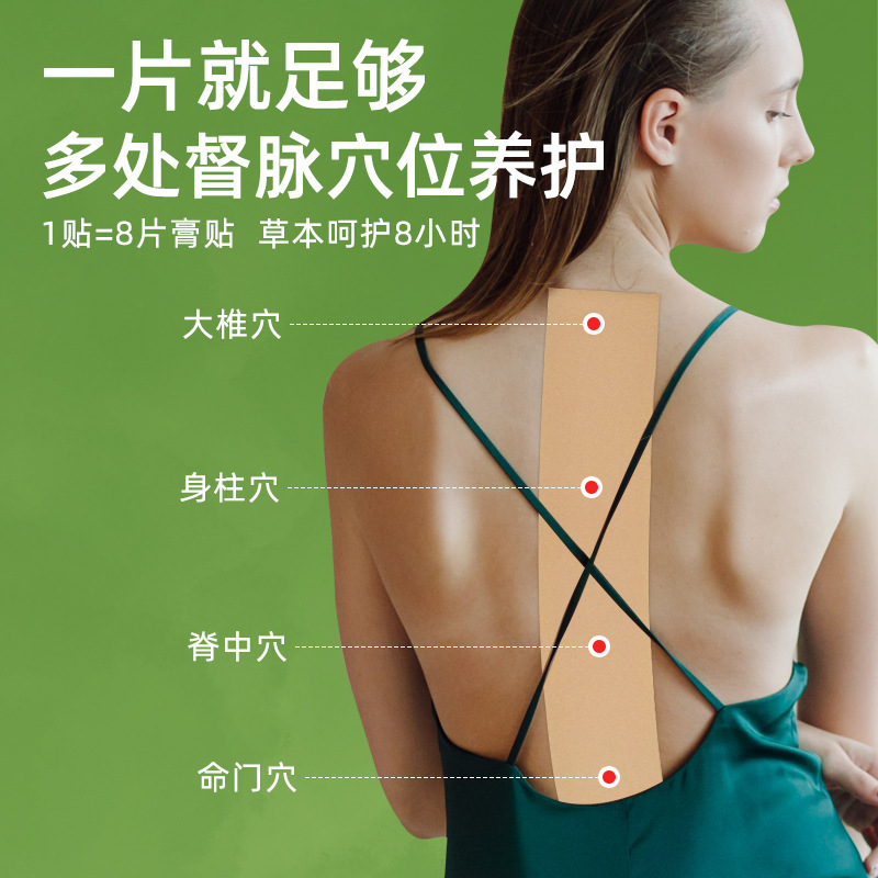 厂家批发龙骨督脉贴养脊膏贴腰背贴弹力布加长加大型背部热敷|undefined