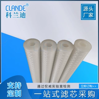 PP骨架折叠水滤芯精密过滤器用 微孔折叠滤芯食品过滤接口可定制