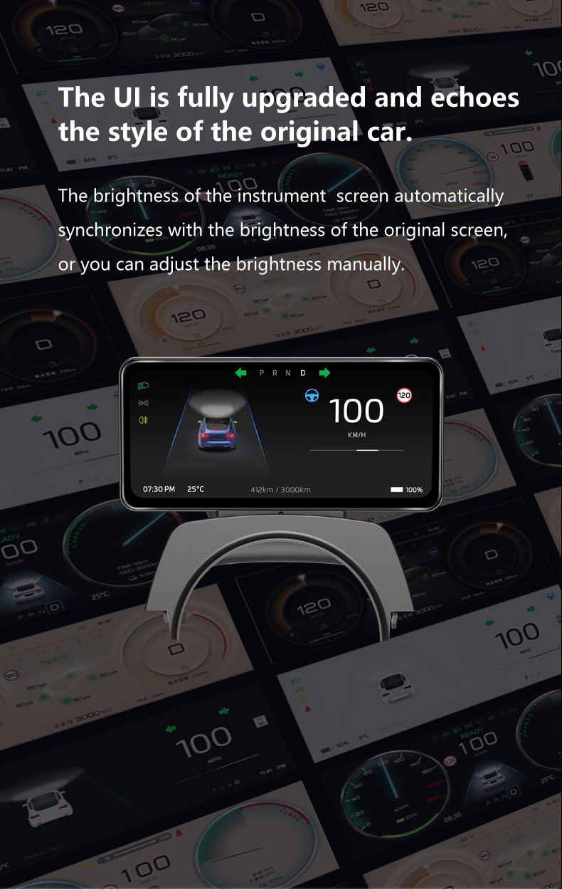 Applicable to Tesla 2024 Rejuvenation New Model3/Highland model3 LCD Instrument Screen