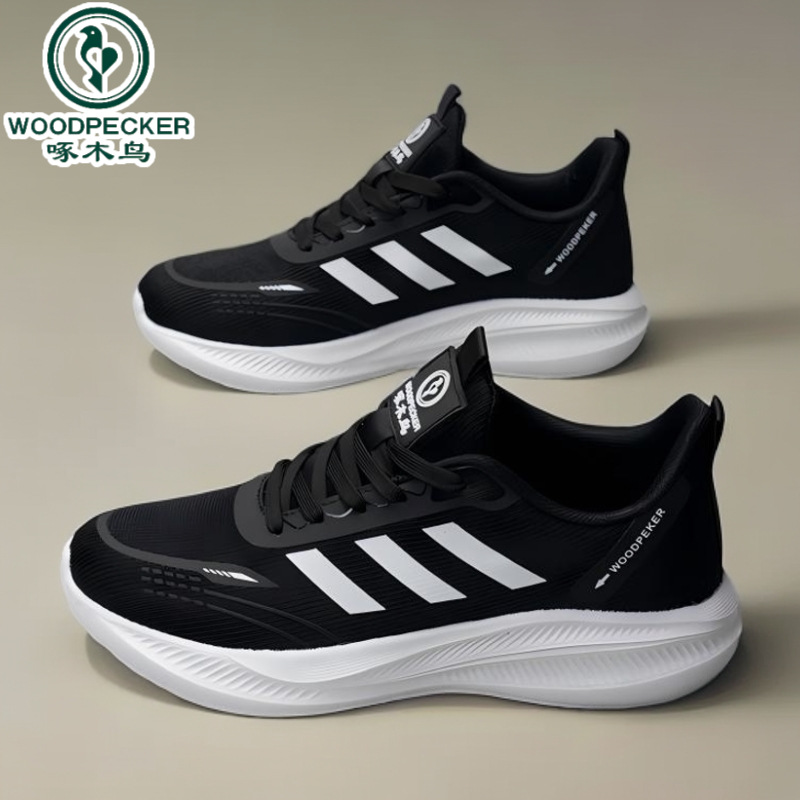 Woodpecker Autumn Mesh Breathable Off-Road Fashionable and Comfortable Running Shoes Lightweight Non-Slip Jogging Shoes