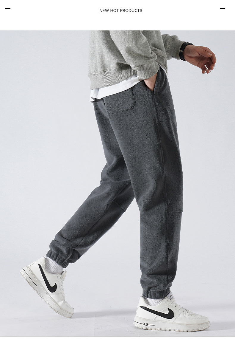 Herren Winter Plüsch Freizeithose Gefüttert Warm Leggings Große Größe_voghion.com