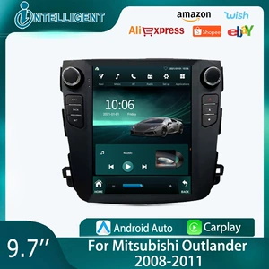 Подходит для 9,7-дюймового вертикального экрана Mitsubishi Outlander 2008-11 Central Control большой экран Android GPS навигация