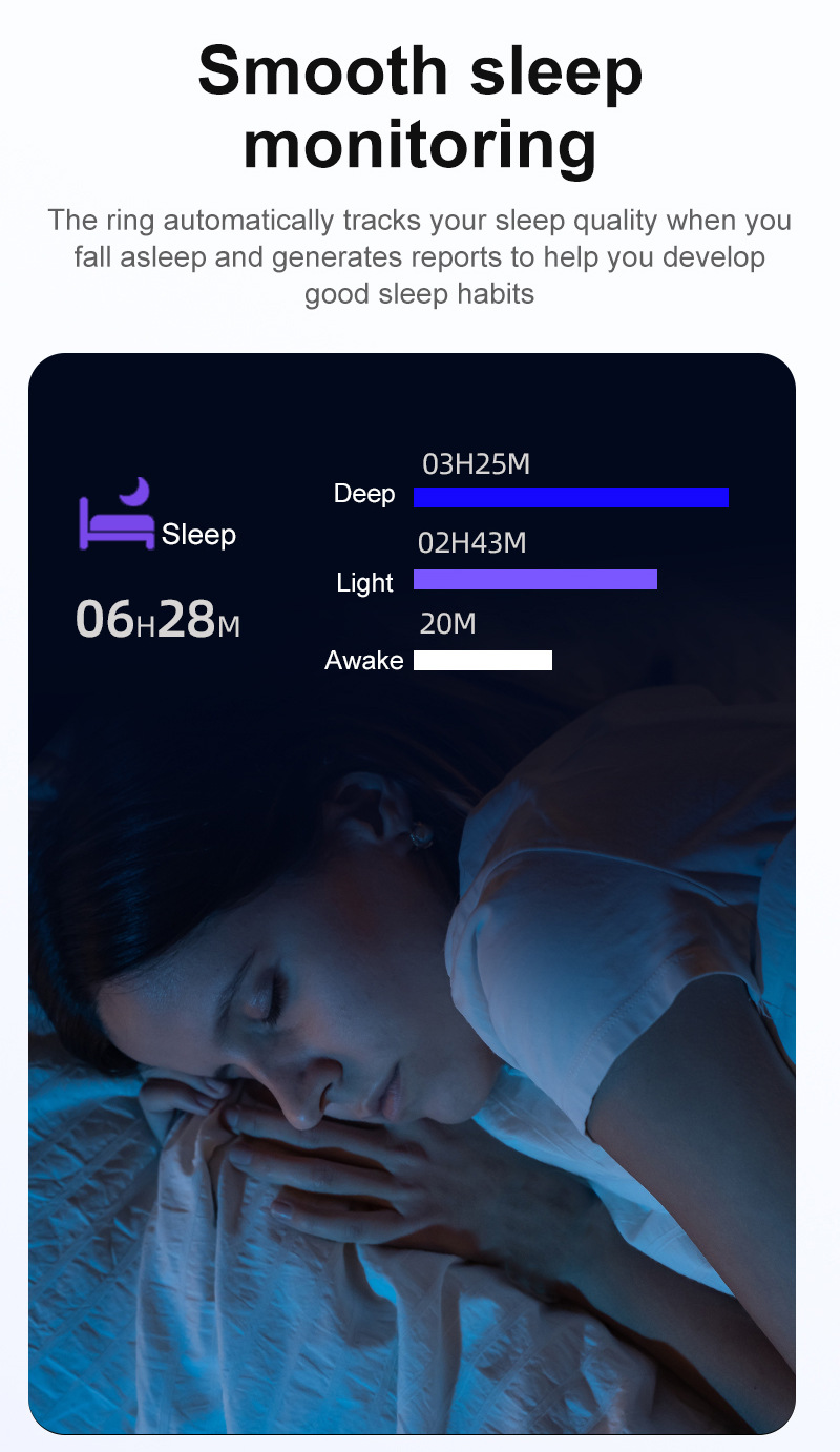 Smarter Ring Mit Herzfrequenz Schlaf Und Blutsauerstoffmessung_voghion.com