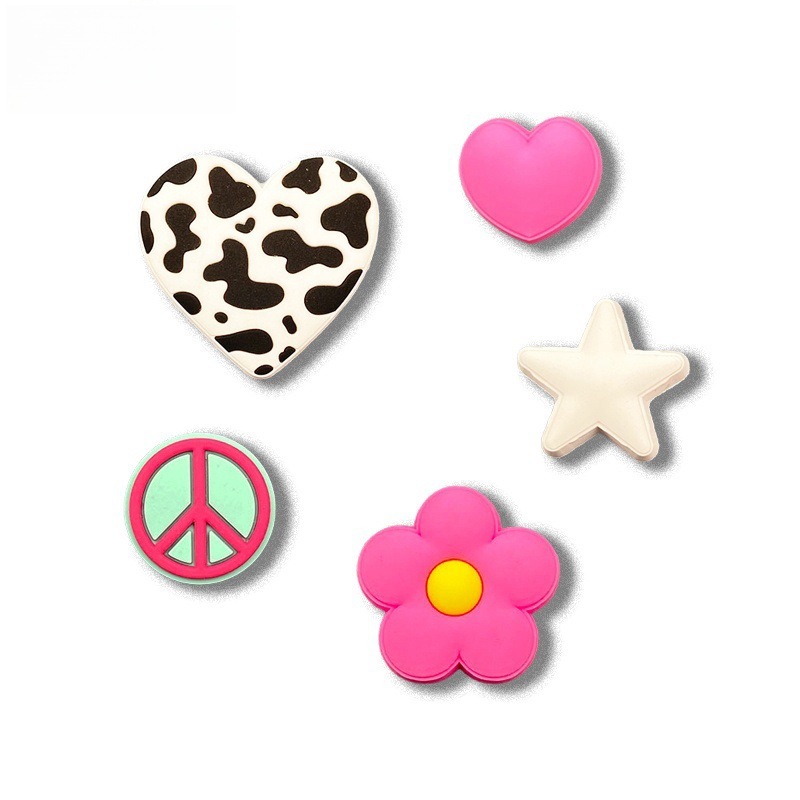 新しい下駄花シリコーン靴バックルソフト接着剤 diy 靴アクセサリー取り外し可能なアクセサリー工場卸売モール同じスタイル|undefined