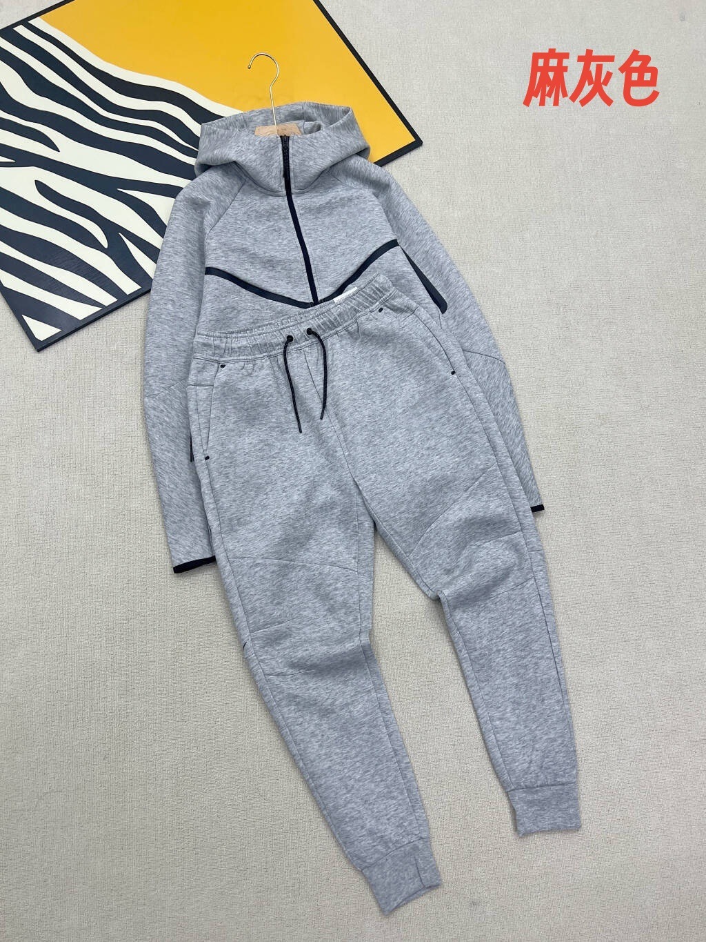 09 Bolsillo de goma a juego de color de punto para hombre, nuevos pantalones casuales transpirables, traje deportivo de entrenamiento de carrera 50