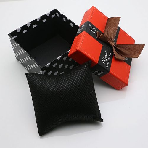 [Wholesale] Watch box with bow, exquisite cardboard gift watch box, gift box, box