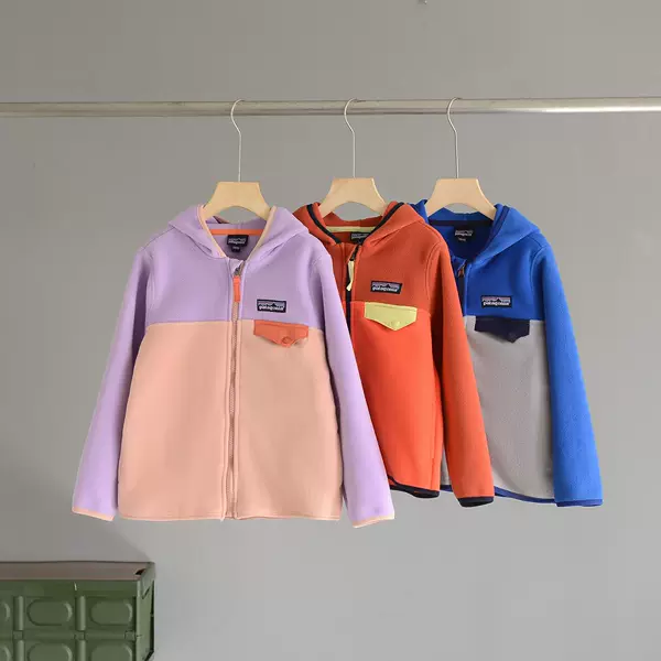 Bear children's clothing in stock autumn and winter clothing boys and girls three-color polar fleece coat support a generation of hair