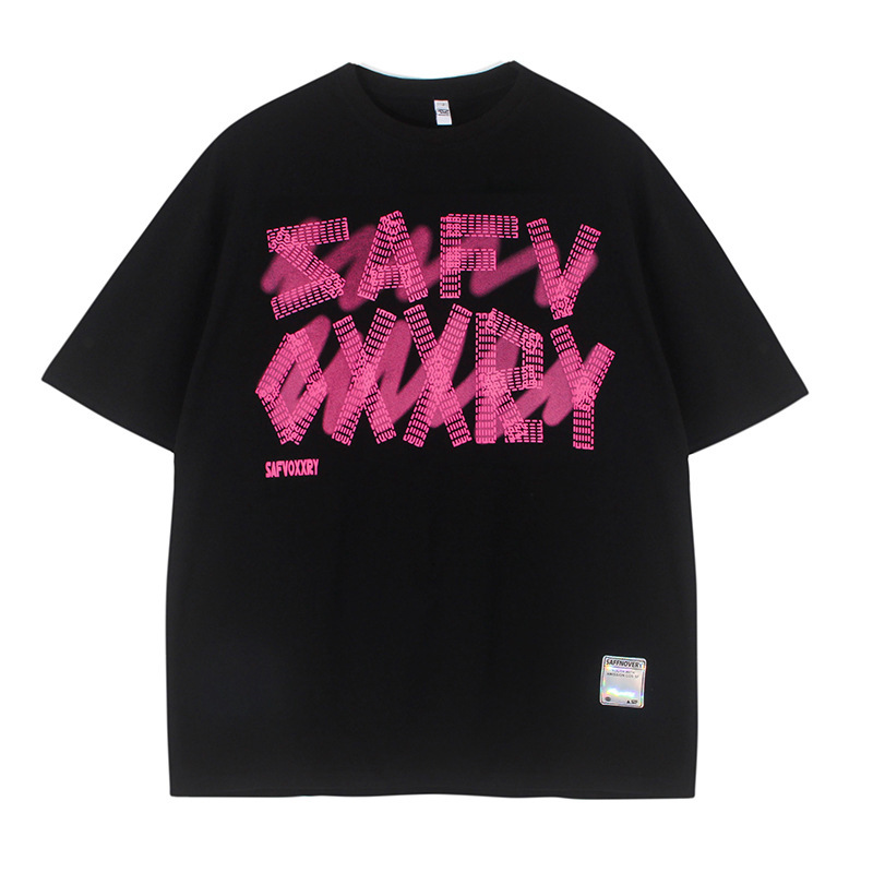 YPRS Men's 2022 New Summer Sweet Cool Style Short Sleeve Men's and Women's T-Shirt oversize National Fashion Couple Dress Alphabet