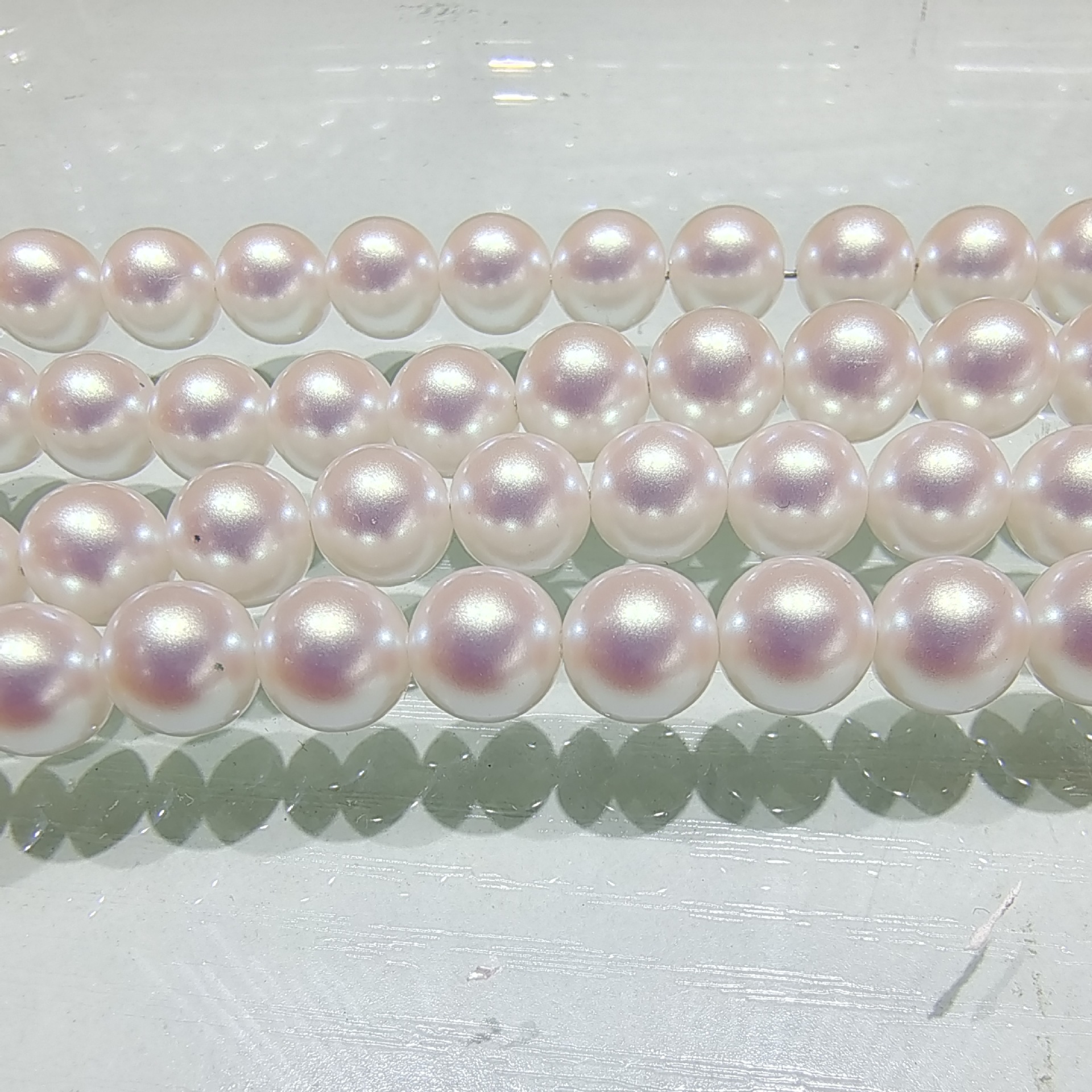 仿天然日本珠全孔 极强粉光幻彩仿珍珠手链项链饰品配件DIY配E18