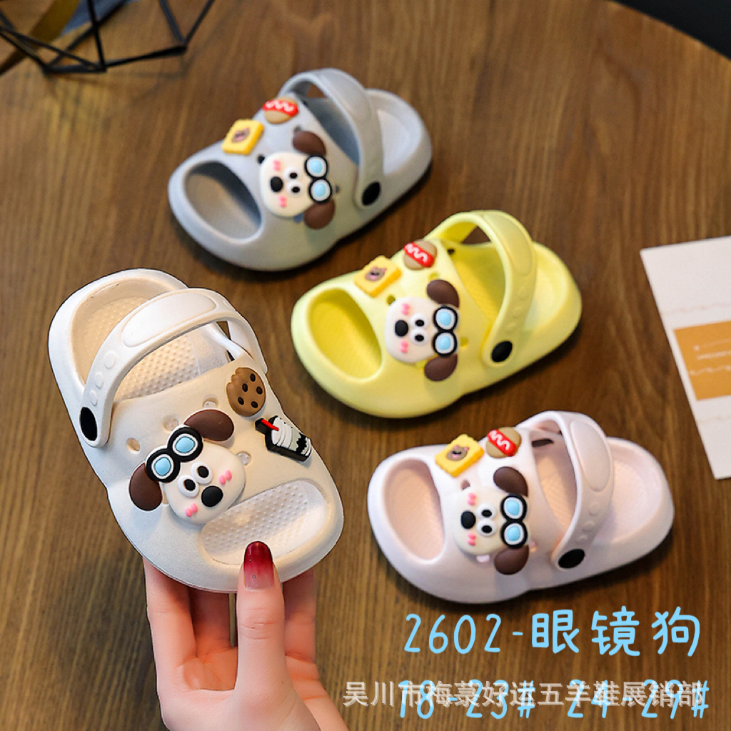 2026 New Model Eva Slippers with a Stepping-On-Clouds Feel, Summer Cartoon Cute Indoor Bath Baby Walking Shoes Wholesale