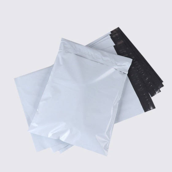 New material PO white express bag e-commerce packing bag logistics packing bag small size large waterproof self-adhesive bag