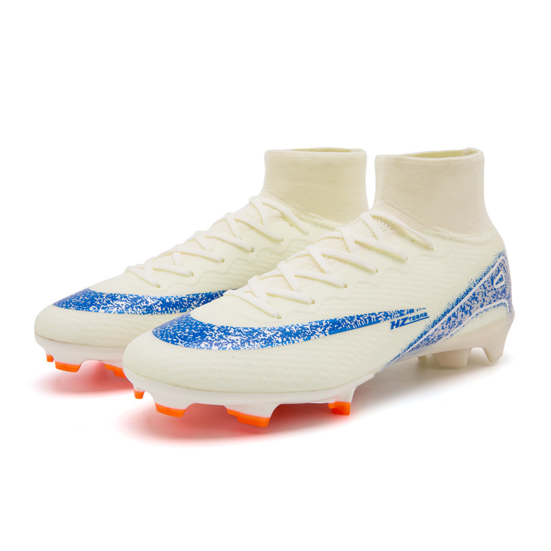 Nuevas zapatillas de fútbol de corte bajo transfronterizas para estudiantes masculinos y femeninos AG Entrenamiento de competencia de uñas largas Fabricante deportivo Copa del mundo TF