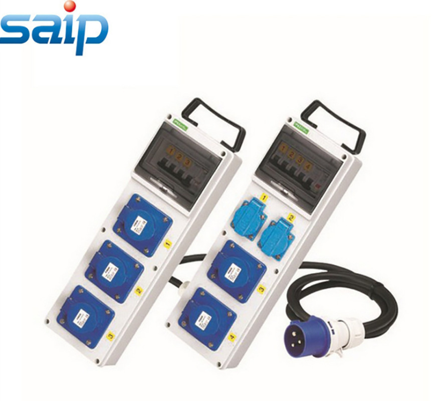 SAIP供应组合式插座配电箱壁挂式防水开关箱电源插座箱明装检修箱
