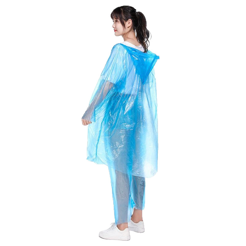 使い捨てレインコートはレインコートを厚くして、豪雨を防ぐために長い全身旅行をします。|undefined
