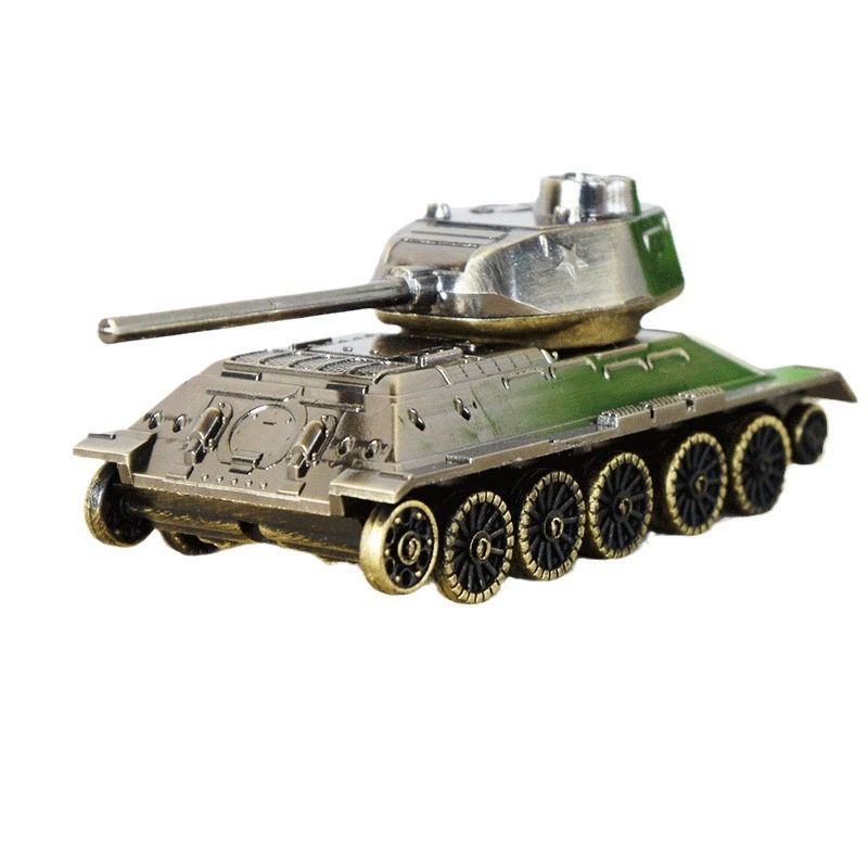 Картонная модель танка T34 из сплава металла, собираемые колеса, детские подарки, игрушки начальной школы