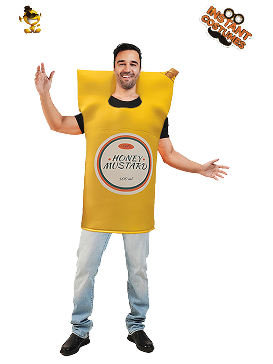 Disfraz de salsa de tomate mostaza divertida de Halloween, disfraz de rol, disfraz de festival, disfraz de COS