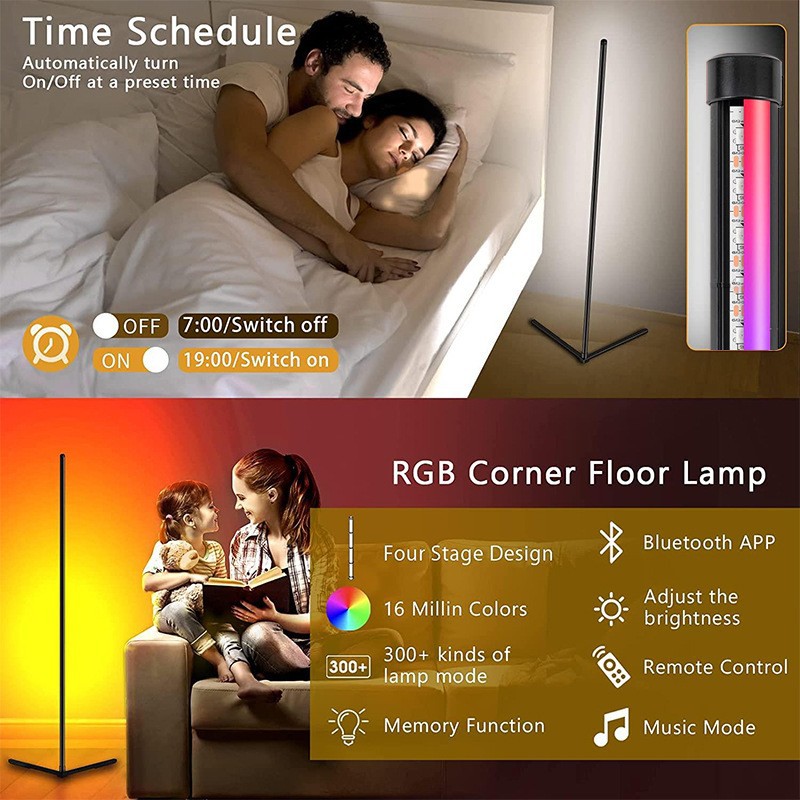 Transfronterizos dedicados a la luz de piso LED luz de atmósfera de 1,5 metros de fantasía de caballo de carreras tipo lámpara de piso casera