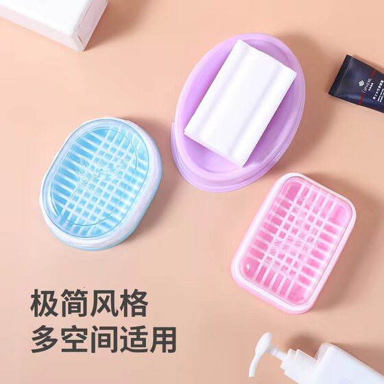 Soap double-layer soap box soap box soap rack soap box Internet celebrity soap box soap draining box