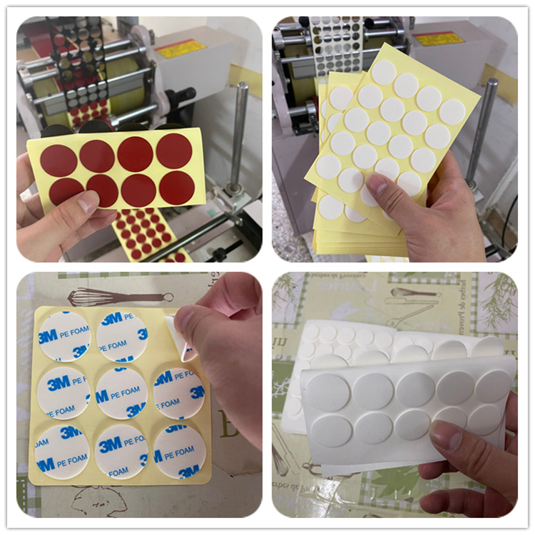 圆形双面胶 PE泡棉贴纸圆形EVA泡棉双面胶  蜡烛芯泡棉双面胶贴纸