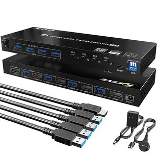 USB 3.0������KVM �ГQ��������4�M1��HUB�����D�Q��4��HDMI KVM