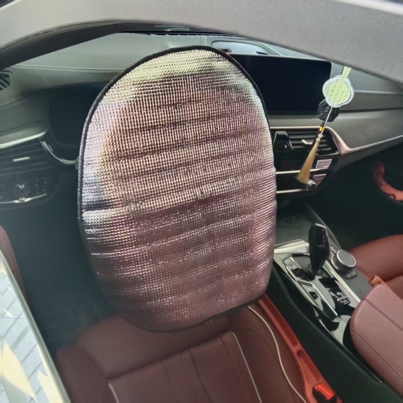 自動車用品 遮光サンシェード ステアリングホイールカバー 印刷可能なロゴでサンバイザーを作成|undefined