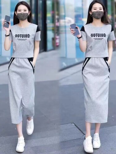 Cross-border sports suit women's 2026 summer new style fashionable small fashionable skirt two-piece set