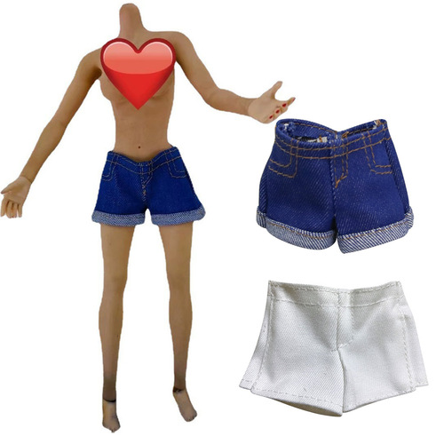 Brand new soldier, rubber shorts, hip toys, baby dressing up, 6 points, bjd underwear, height, 29 cm jeans
