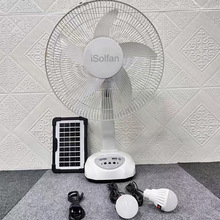 2026¿Rechargeable Fan with Solar Panel L̫16