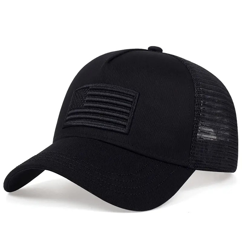 Bandera americana gorra de béisbol de camuflaje sombrero de verano para hombres protección solar sombrero para el sol sombrero fresco de verano para mujer sombrero de malla caliente transfronteriza