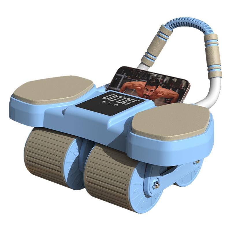 Cuatro ruedas ai rueda abdominal rebote automático rebote doble codo apoyo vientre contracción vientre entrenamiento abdominal músculo adelgazamiento artefacto equipo de fitness venta al por mayor