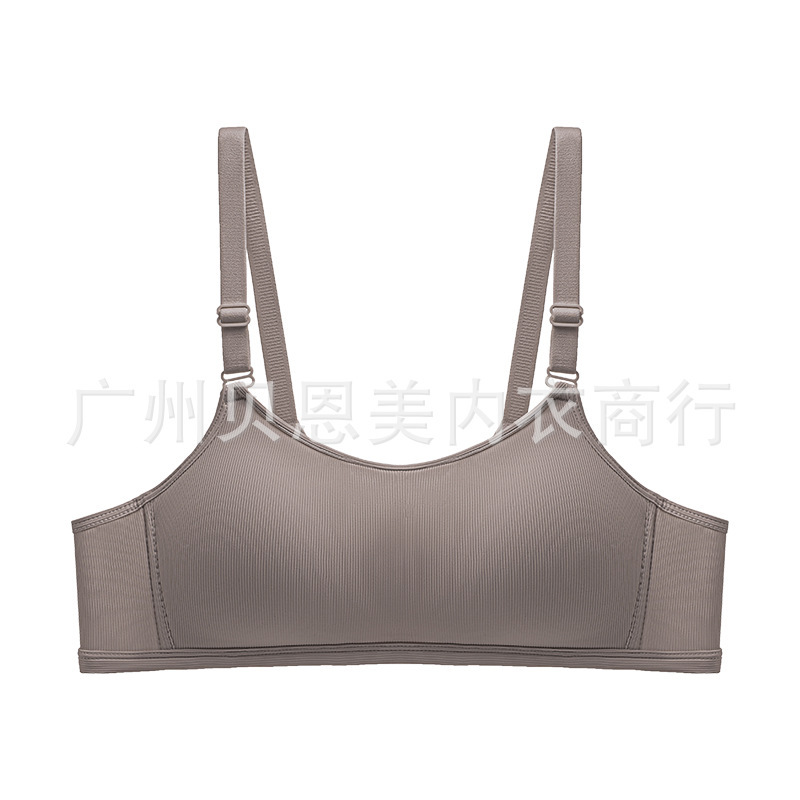汕头内衣薄款夏季舒适透气无痕抹胸无钢圈上托聚拢防走光美背文胸|undefined