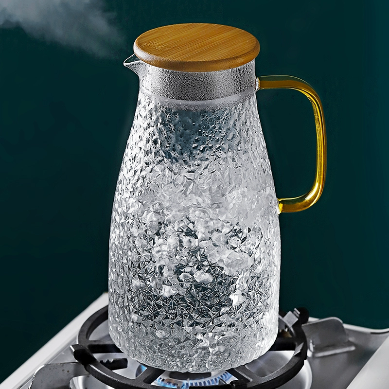 Glass teapot, capacious tea, set, fall protection