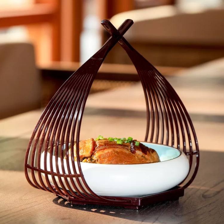 Hotel Supplies Round Bowl Danqing Bowl Creative Special Combination Hot Dish Plate Open Stall Table Farmhouse Cold Dish Tableware