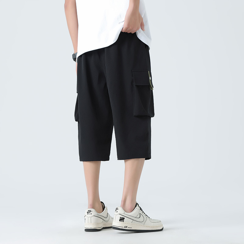 Pantalones casuales Pantalones cortos para hombres Pantalones cortos para herramientas Pantalones cortos para deportes casuales para hombres Bolsillos para herramientas Tendencia elástica de secado rápido