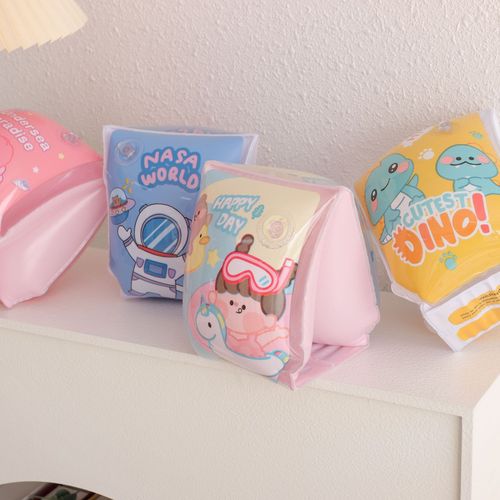 Xiaolu ins style cute cartoon children's arm ring water sleeve thick buoyant arm ring swimming sleeve swimming equipment double airbag