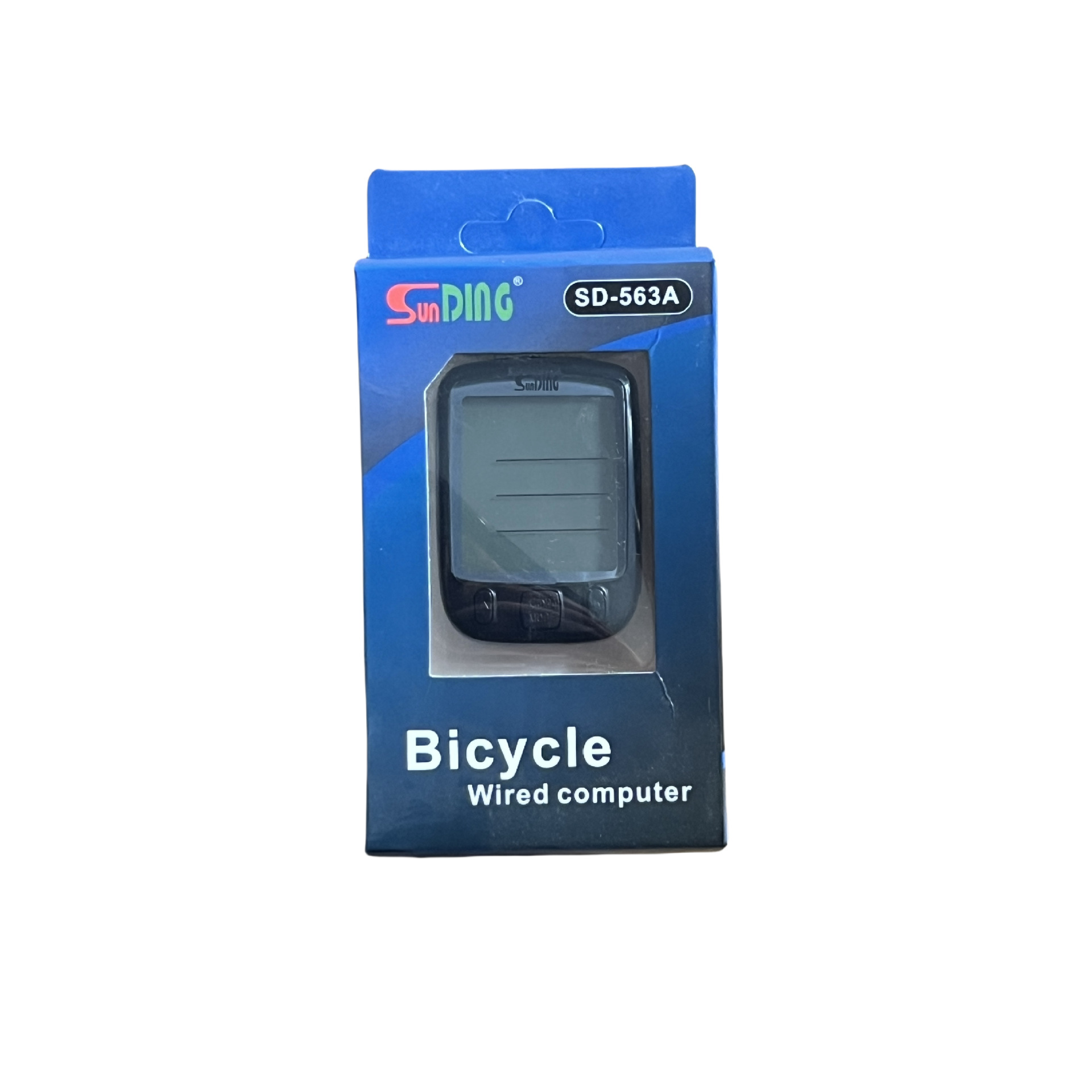 Bicicleta medidor de código sondeo Shundong 563A chino / inglés luz nocturna medidor de código de cable odómetro