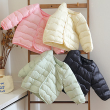 秋冬新款儿童羽绒棉服轻薄内胆男童女童简约外套中小童棉服外穿
