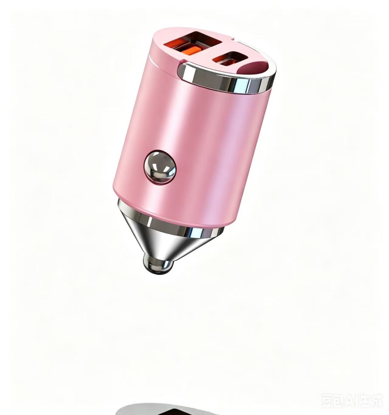 200W Hidden Car Charger with Mini Pull Ring, Multi-color Options, QC3.0+PD30W Dual Fast Charging