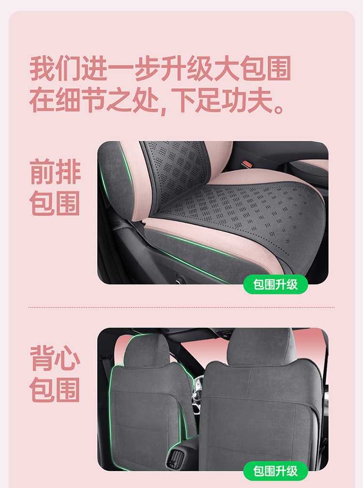 BYD Dolphin Smart Driving Edition Special Car Seat Cover, All-Season Universal Full-Coverage Cushion, Rams Seat Cover