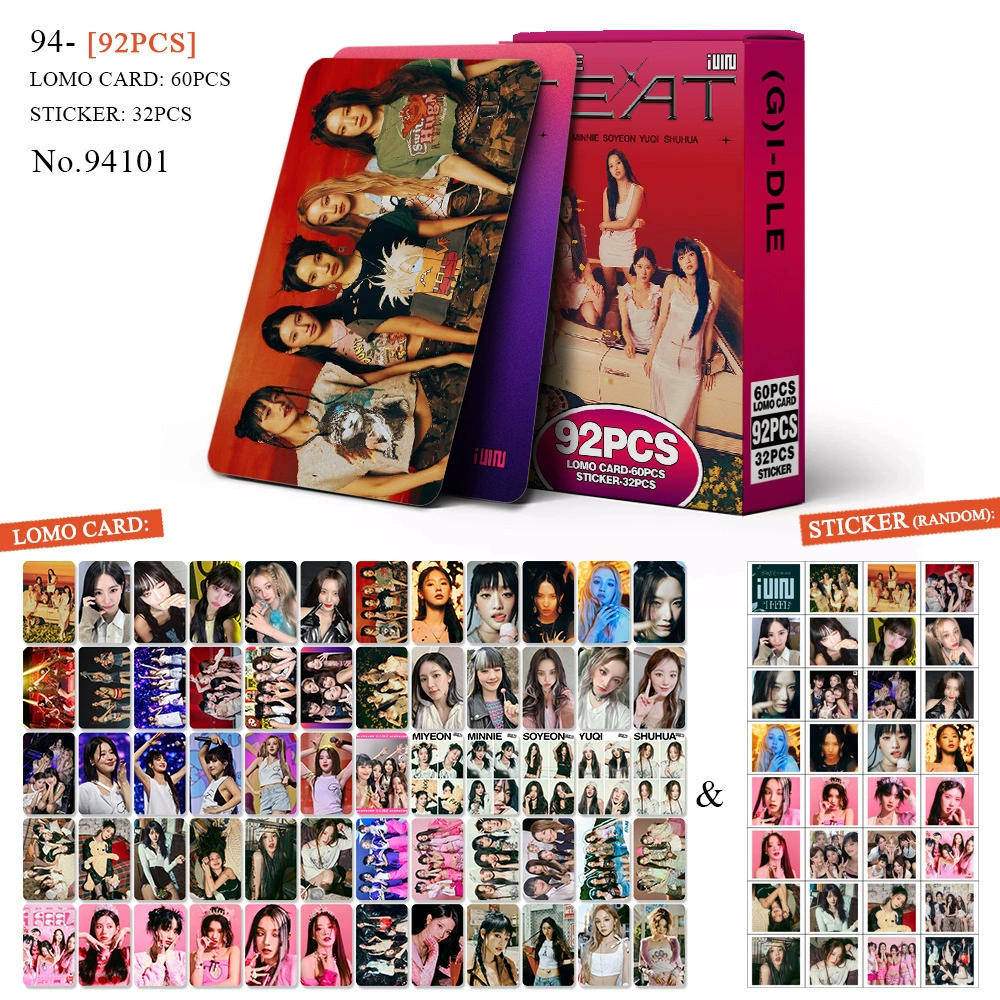 Набор 92 карточки с фото, BTS BPSKTWICE, двусторонние LOMO-карточки, фабричная печать