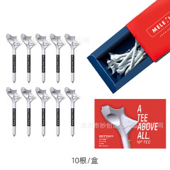 ゴルフスパイク TEE10度傾斜ボールドリッグは距離を伸ばし、スピードを高め、耐久性を高める83mmボールホルダー