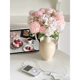 玫瑰花束假花塑料花插花仿生花艺手捧花干花逼真婚庆摆设装饰