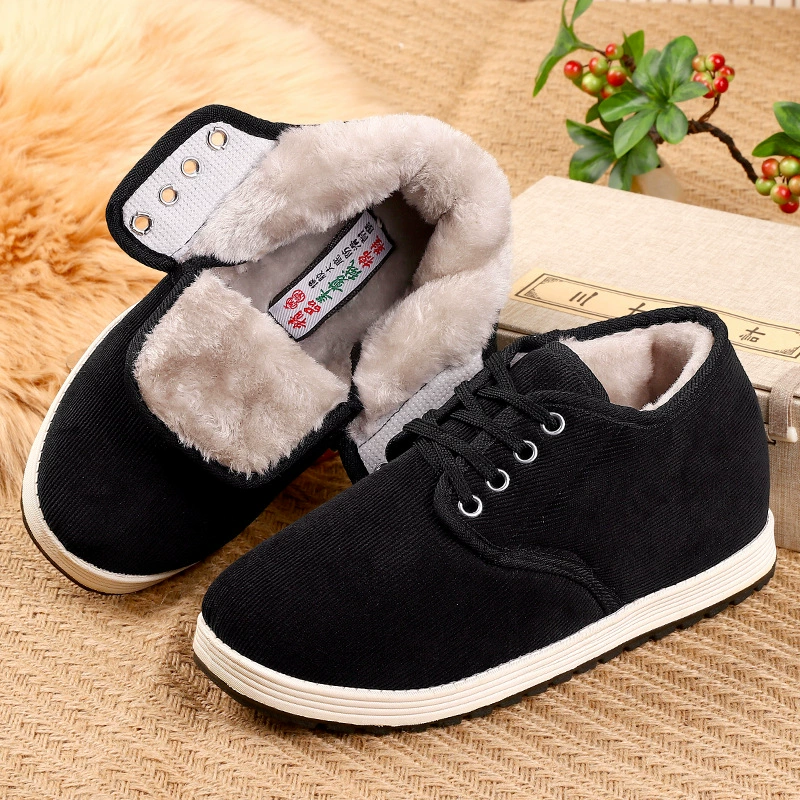 Зимняя старая пекинская обувь из ткани мужская хлопчатобумажная обувь