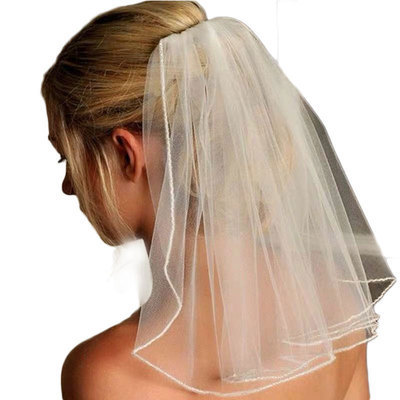 Bridal veil women's Korean-style short small veil wedding wedding dress veil super fairy travel photography internet celebrity photo shoot veil