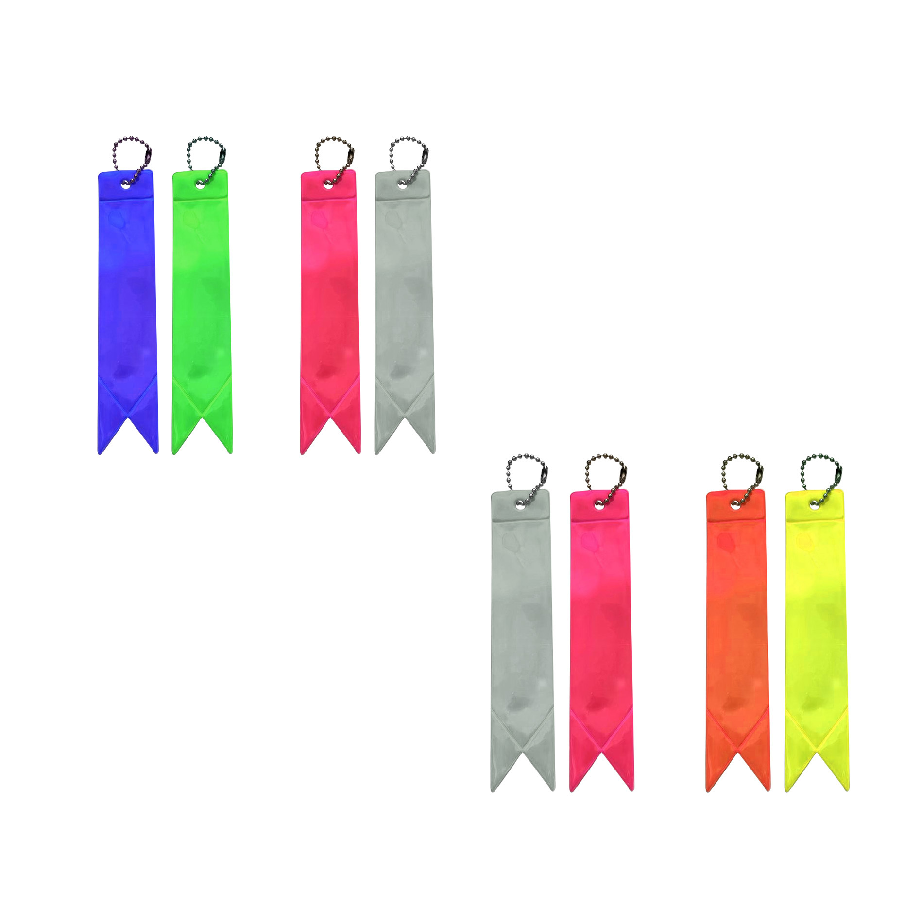 Bloqueo de llaves reflectante colorido bolso de estudiantes colgante PVC