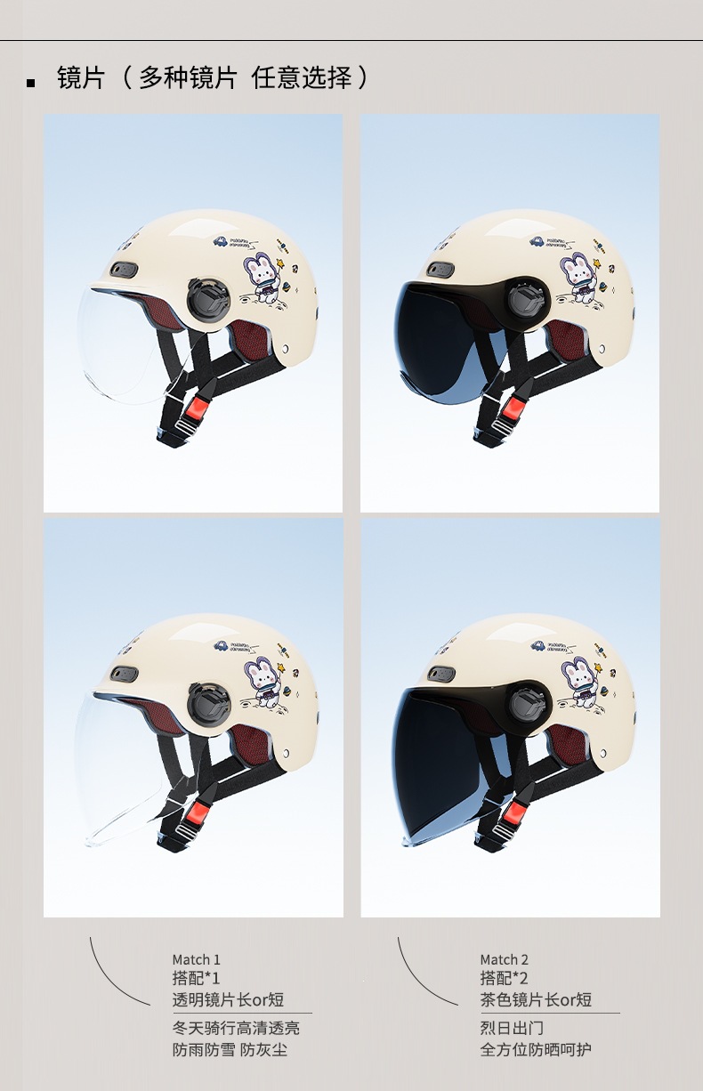 National Standard 3C Certified Electric Scooter Helmet for Men and Women, Motorcycle Summer Safety Helmet, Universal for All Seasons, Summer Half Helmet