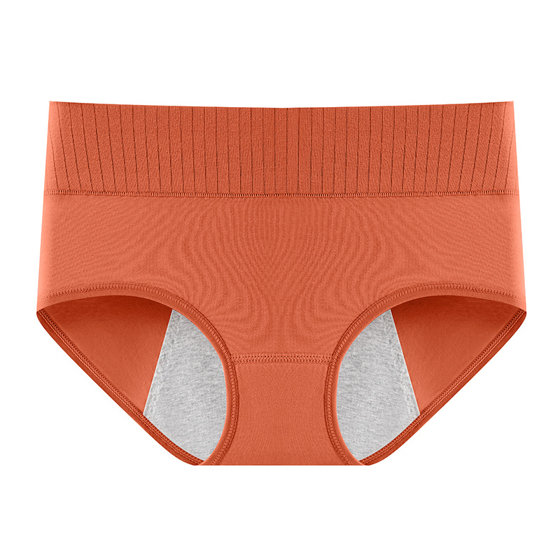 Ropa interior fisiológica de algodón puro, período menstrual, entrepierna antibacteriana, anti-fugas, entrepierna alargada, calzoncillos especiales de cintura media para tía