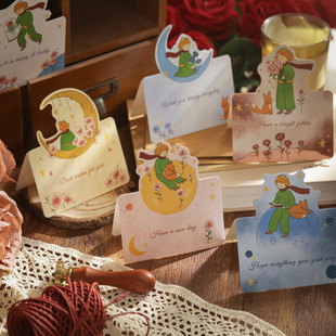 Rose and Prince Cartoon Three-Dimensional Greeting Card Birthday Wishes Mother's Day 520 Valentine's Day Teacher's Day Folding Greeting Card