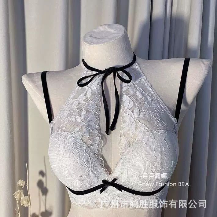Ventas directas de fábrica comercio electrónico transfronterizo Sudeste de Asia Vietnam Tailandia damas burbujas encaje pecho pequeño recogido sujetador Tovin